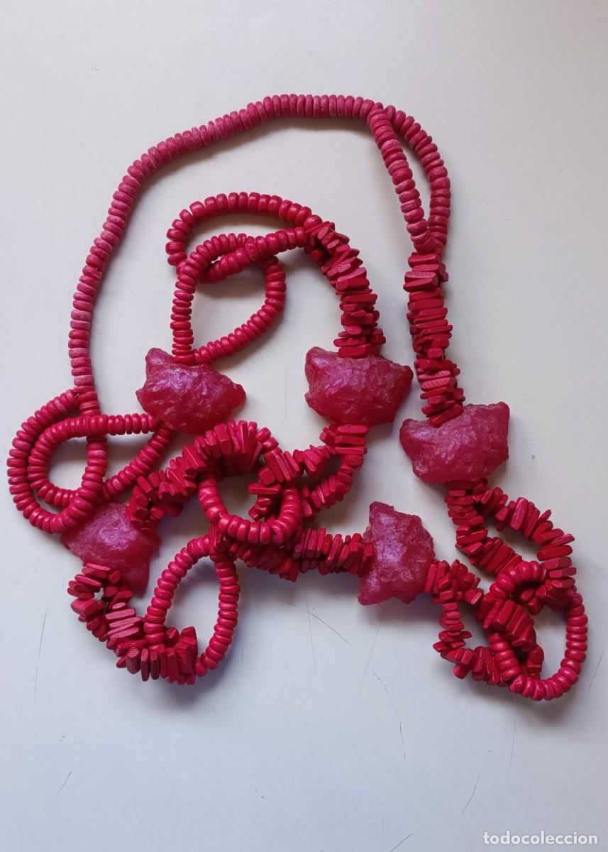 Joyeria: COLLAR ROJO DE MADERA - Foto 2
