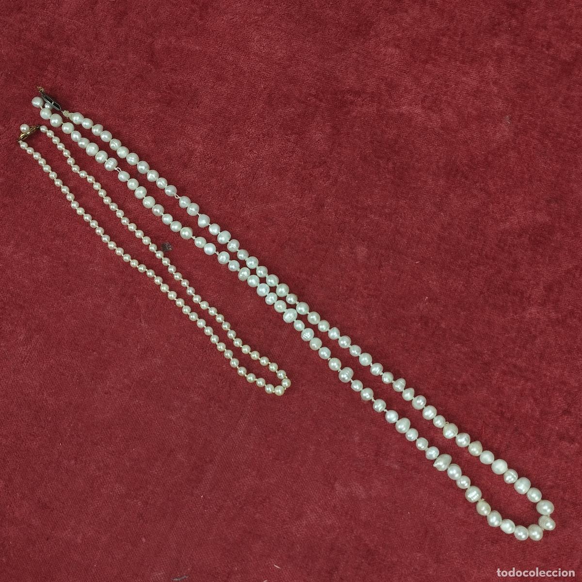 Joyeria: DOS COLLARES DE PERLAS. ESPA&Ntilde;A, SIGLO XX - Foto 1