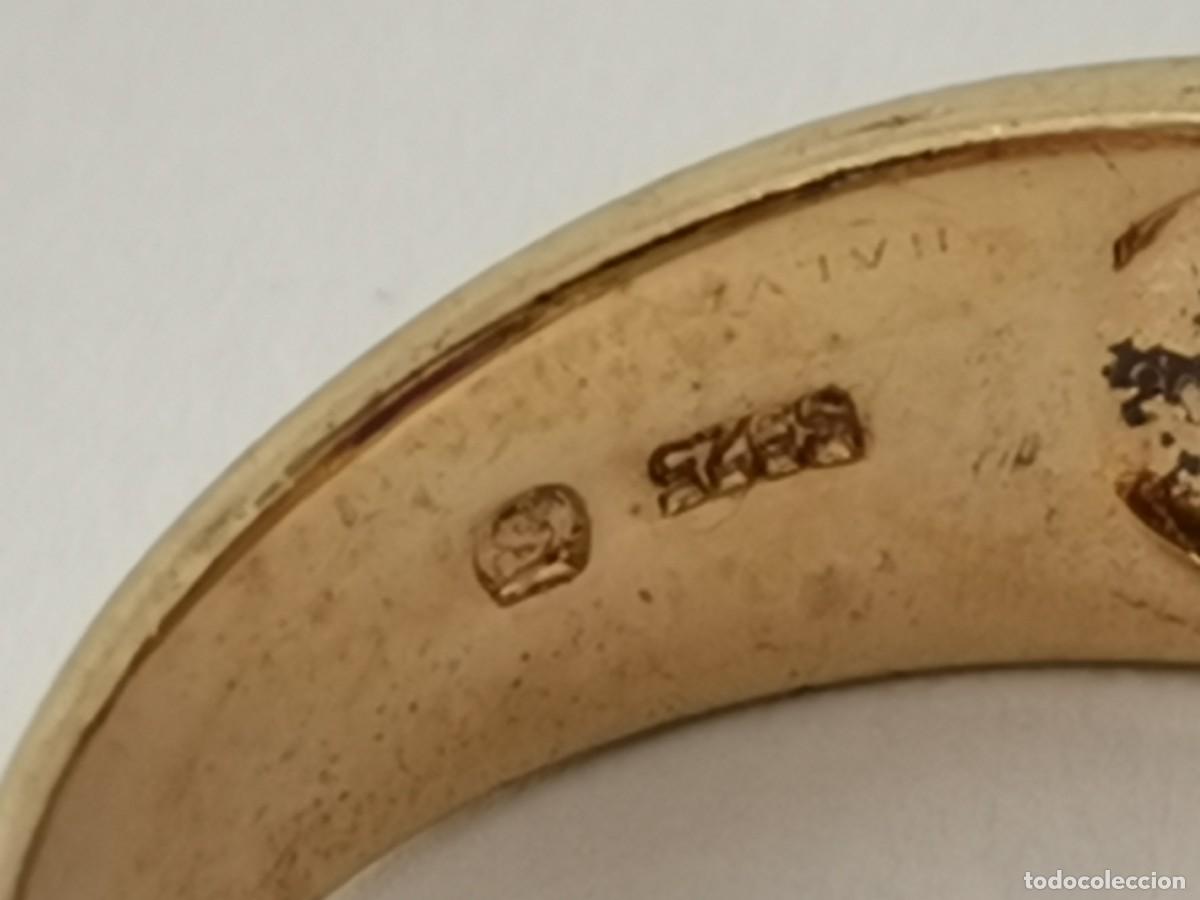 Joyeria: Anillo plata dorada 925 y amatista. - Foto 3