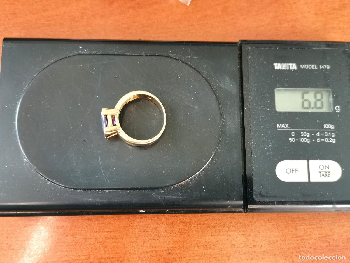 Joyeria: Anillo plata dorada 925 y amatista. - Foto 10