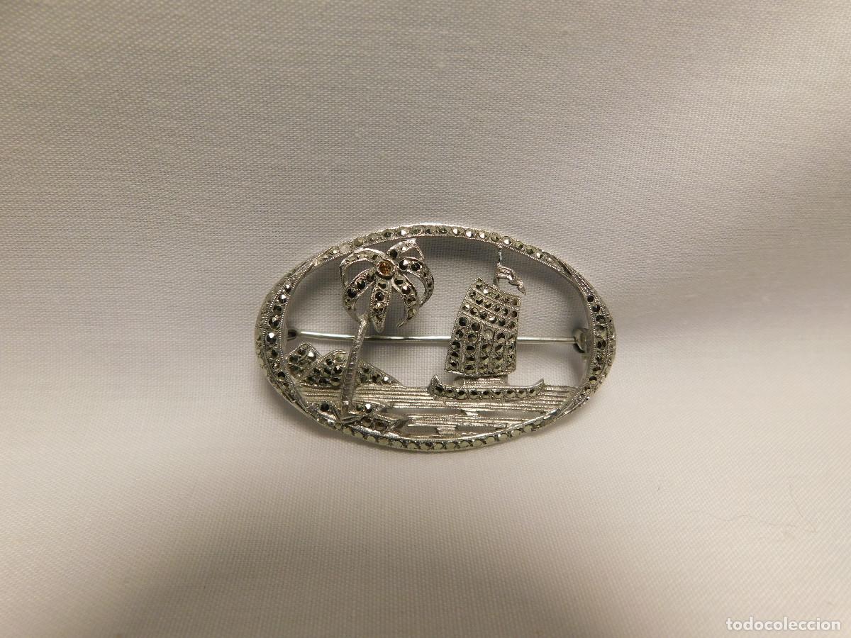 Joyeria: Broche Prendedor en plata .935 C/Marquesitas Isla - Foto 1