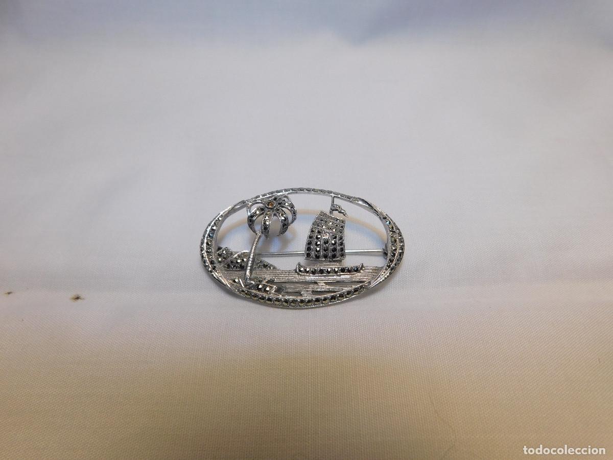 Joyeria: Broche Prendedor en plata .935 C/Marquesitas Isla - Foto 3