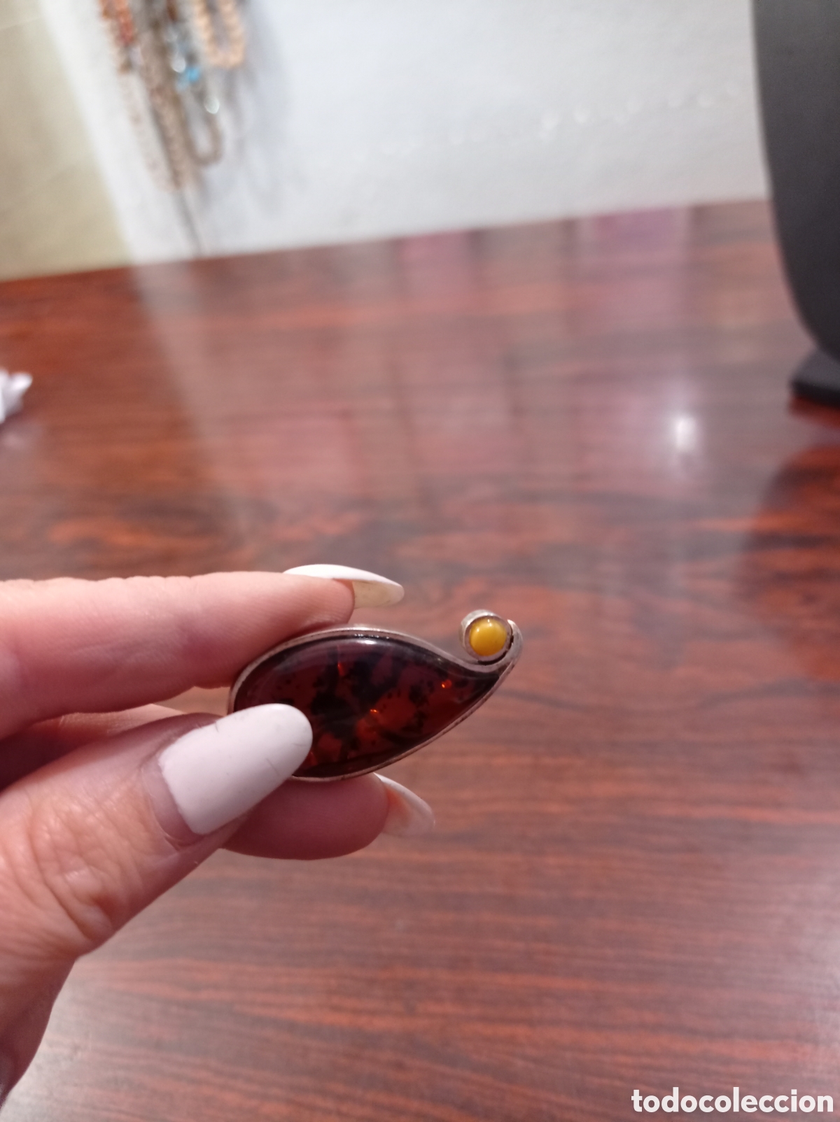 Joyeria: Pendientes de plata y &aacute;mbar B&aacute;ltico - Foto 3