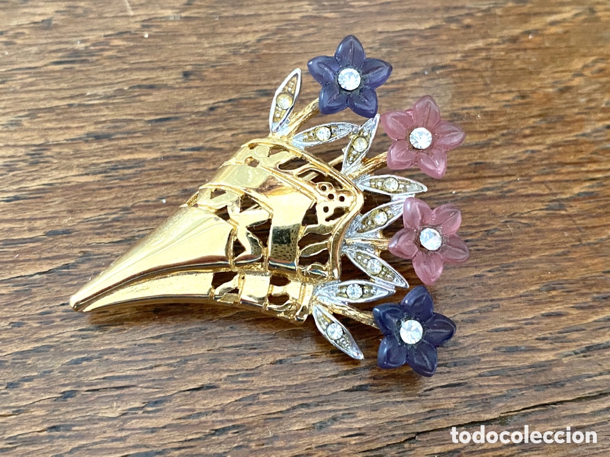 Joyeria: Broche vintage ramillete - Foto 6
