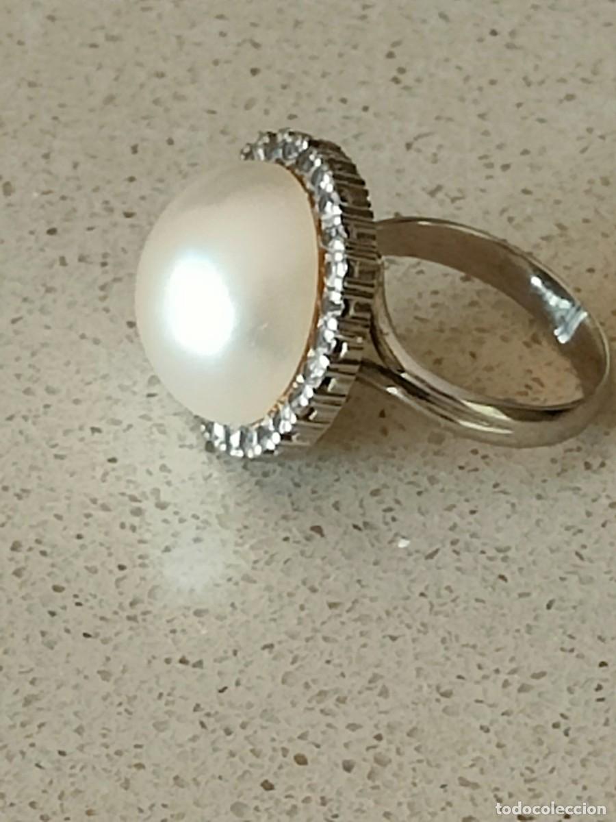 Joyeria: ANILLO ORO BLANCO PERLA JAPONESA Y CIRCONITAS - Foto 1