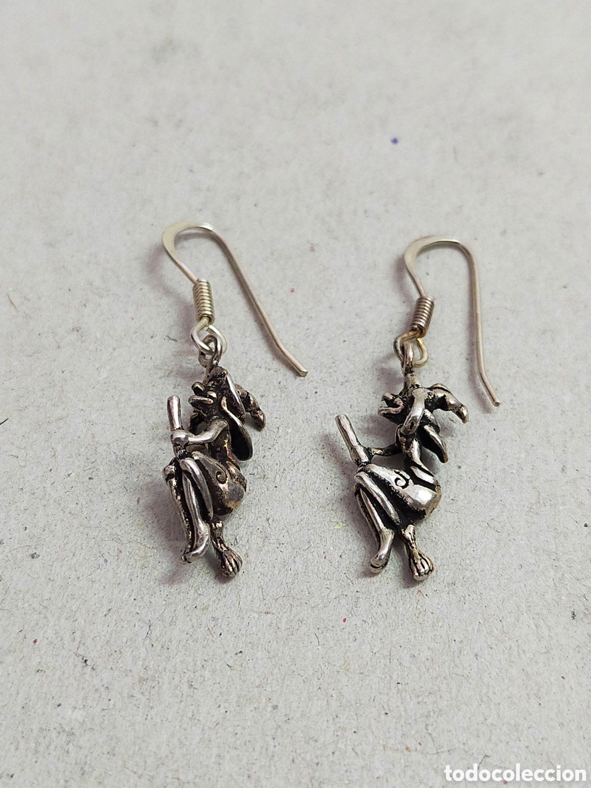 Joyeria: PENDIENTES DE PLATA DE BRUJITA. MARCAS. - Foto 2