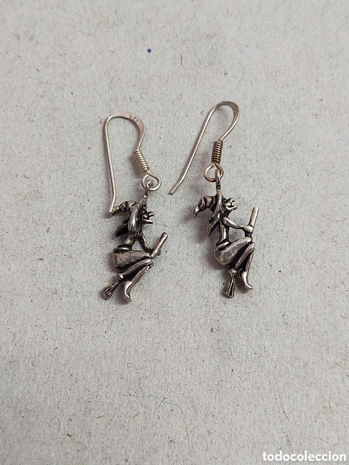 Joyeria: PENDIENTES DE PLATA DE BRUJITA. MARCAS. - Foto 3