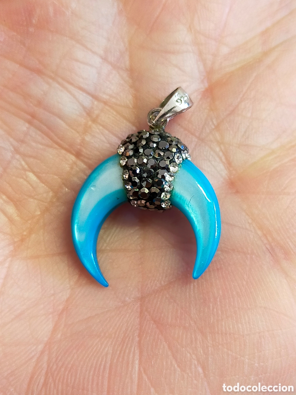 Joyeria: COLGANTE DE MEDIA LUNA EN PLATA. - Foto 3