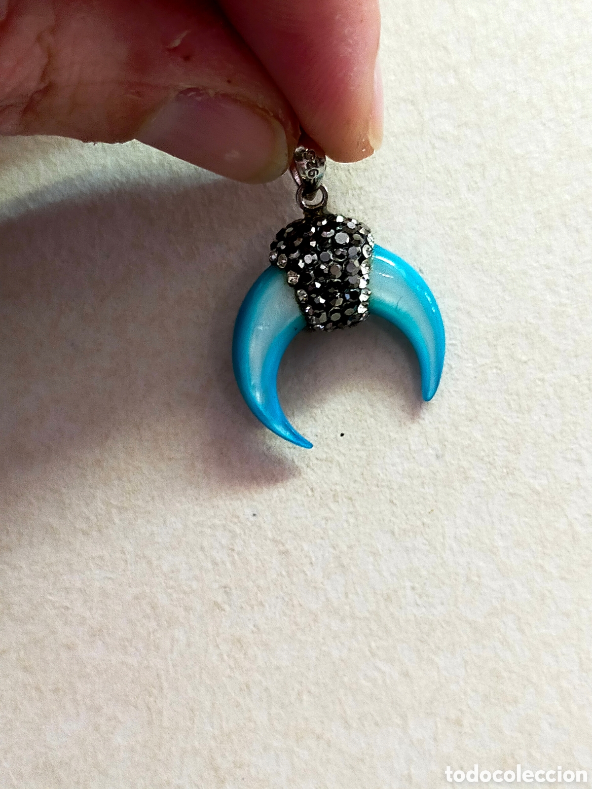 Joyeria: COLGANTE DE MEDIA LUNA EN PLATA. - Foto 4