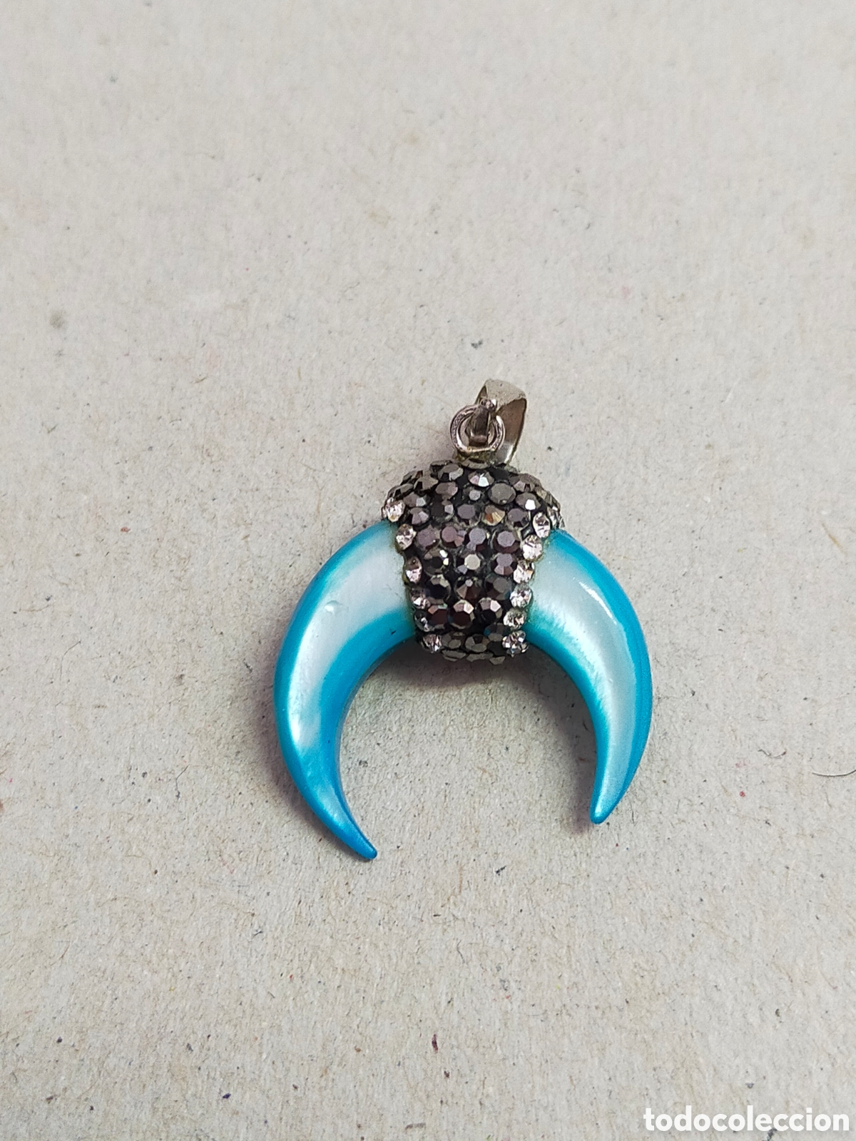 Joyeria: COLGANTE DE MEDIA LUNA EN PLATA. - Foto 1