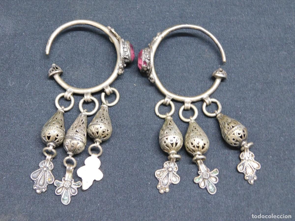 Joyeria: PENDIENTES DE PLATA - SIGLO XVIII - Foto 1