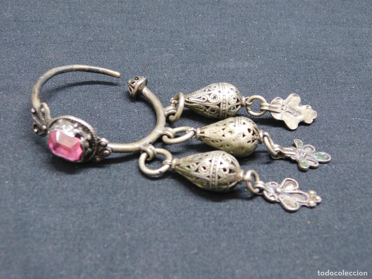 Joyeria: PENDIENTES DE PLATA - SIGLO XVIII - Foto 2