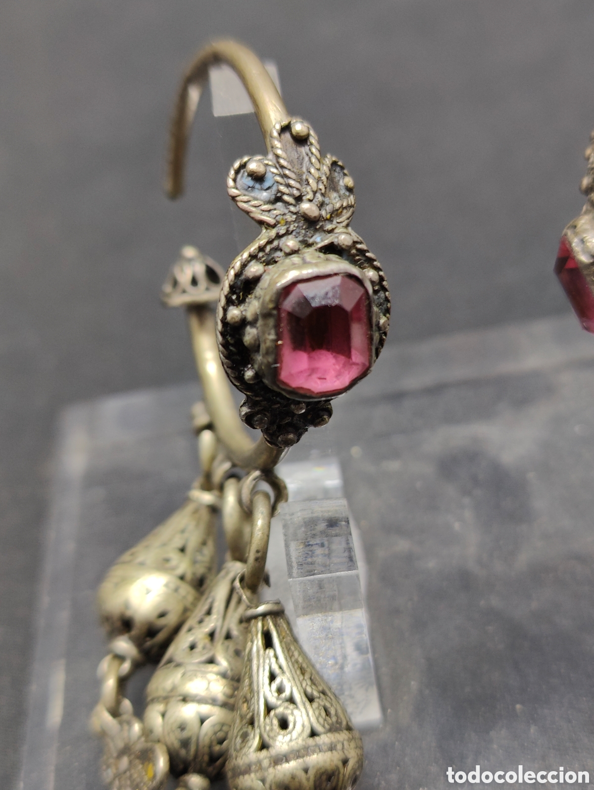 Joyeria: PENDIENTES DE PLATA - SIGLO XVIII - Foto 5