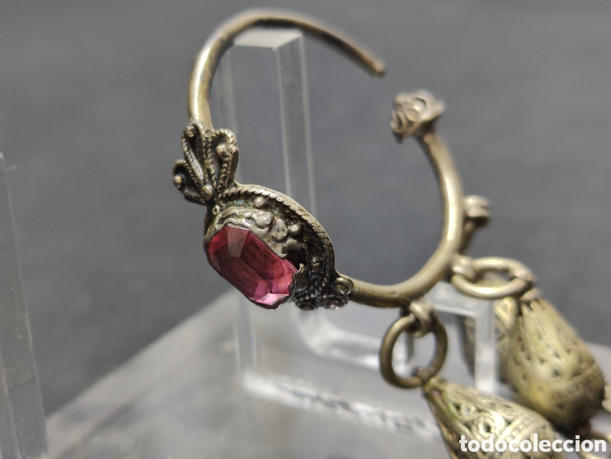 Joyeria: PENDIENTES DE PLATA - SIGLO XVIII - Foto 6