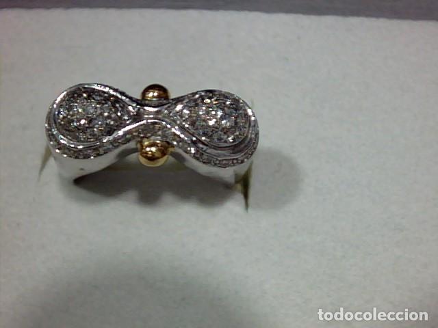Joyeria: anillo en oro 18 kts con diamantes - Foto 3