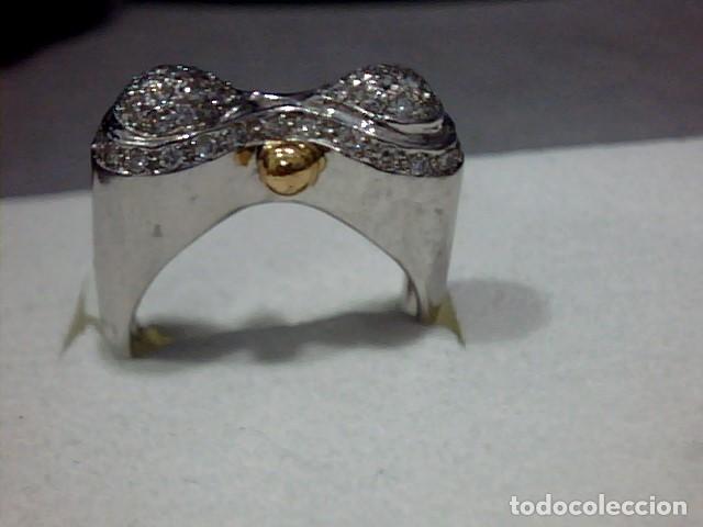 Joyeria: anillo en oro 18 kts con diamantes - Foto 4