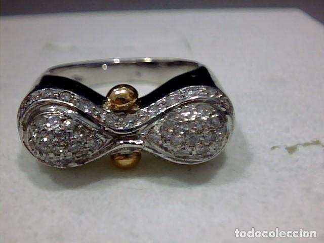 Joyeria: anillo en oro 18 kts con diamantes - Foto 8