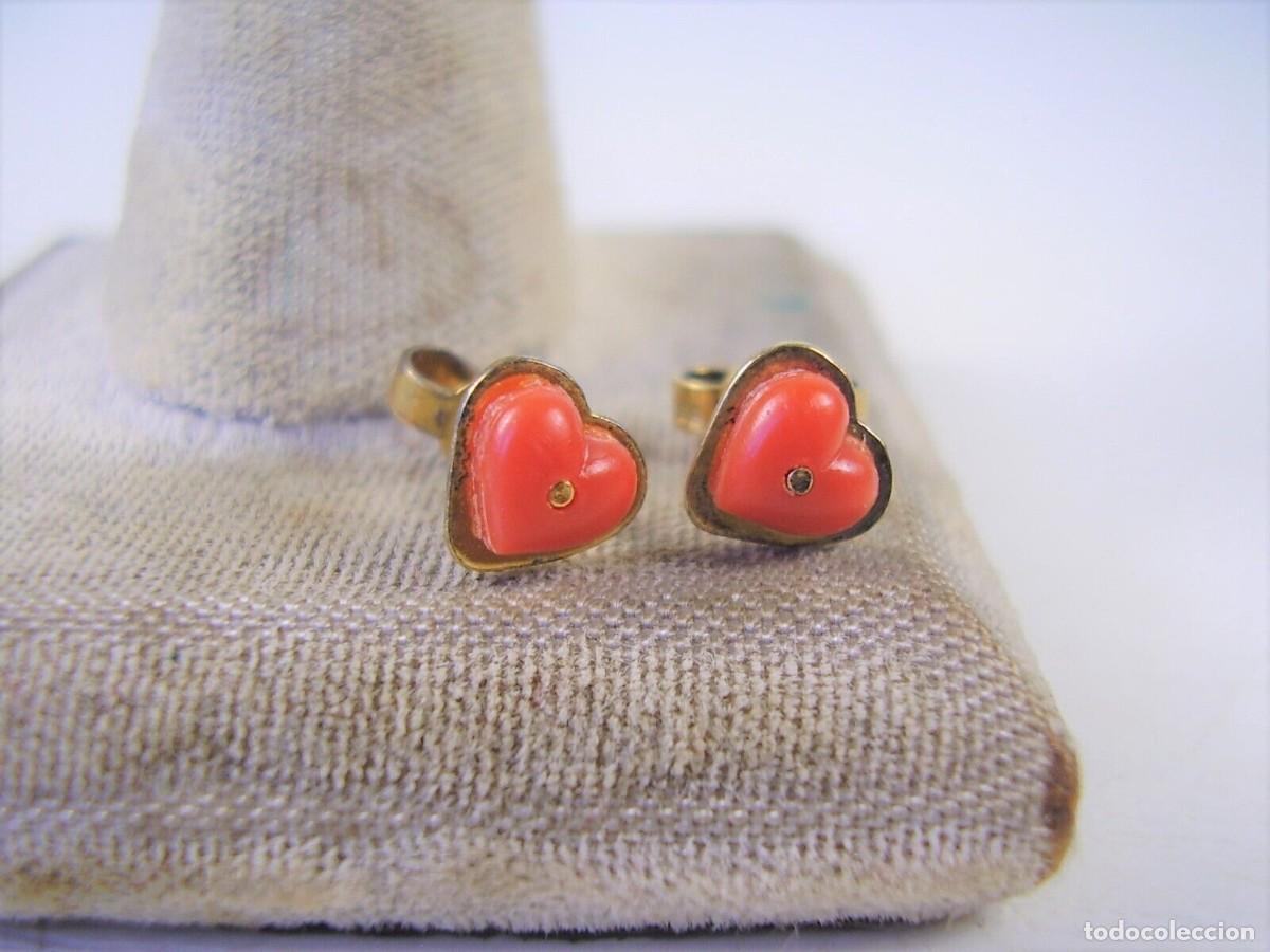 Joyeria: Pendientes plata y coral, a&ntilde;os 40 - Foto 1