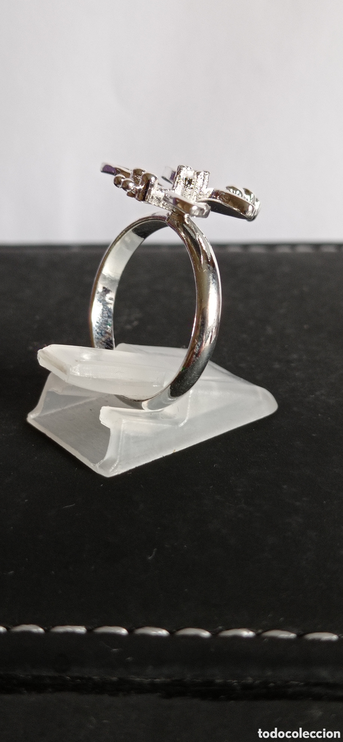 Joyeria: ANILLO / CON FIGURA DE LIBELULA / LABRADA Y CIRCONITAS / EN PLATA - 925 - Foto 9