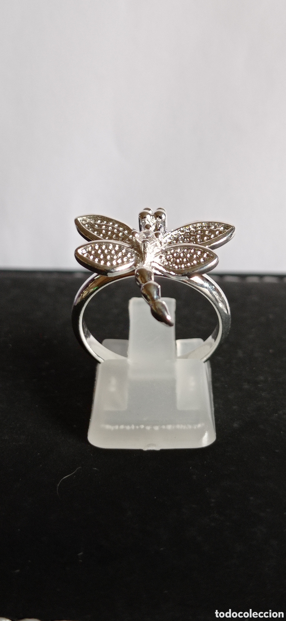 Joyeria: ANILLO / CON FIGURA DE LIBELULA / LABRADA Y CIRCONITAS / EN PLATA - 925 - Foto 7