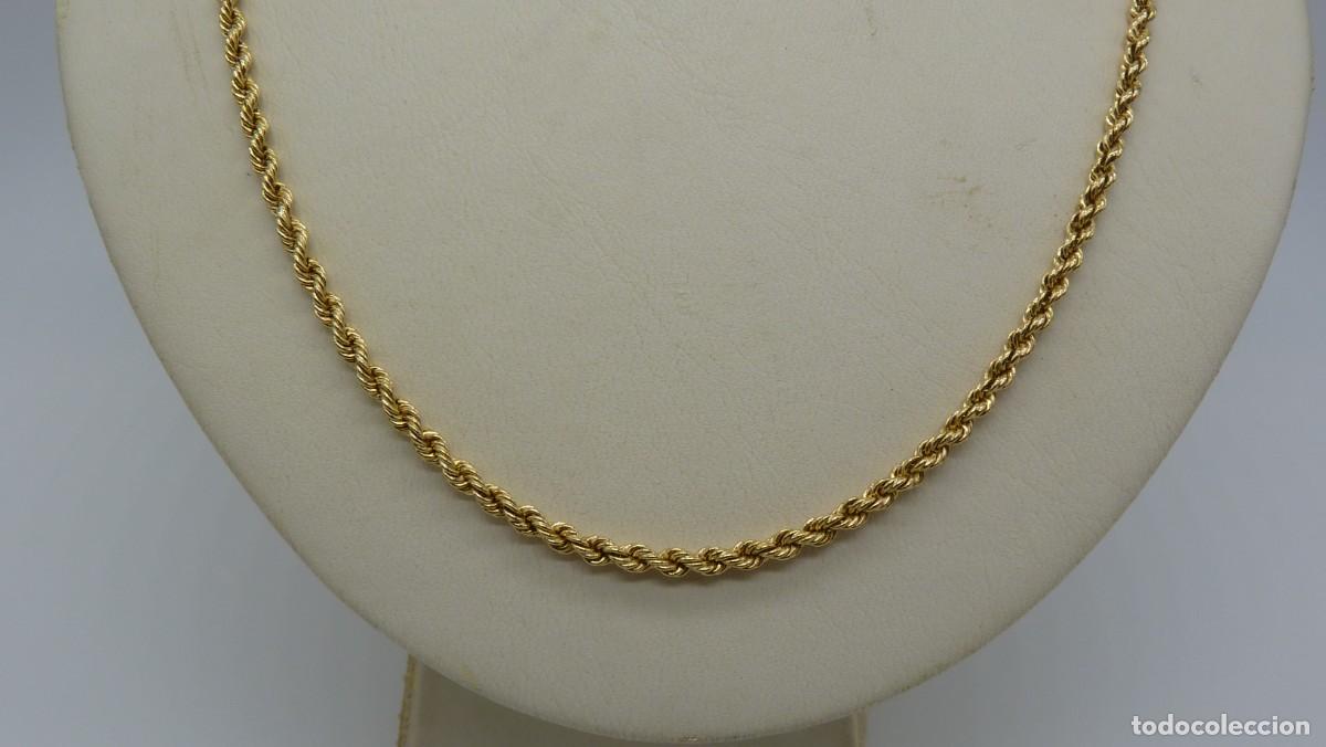 Joyeria: COLLAR CORD&Oacute;N SEMI-MACIZO EN ORO DE 18 KLTS.(750MM) - Foto 2