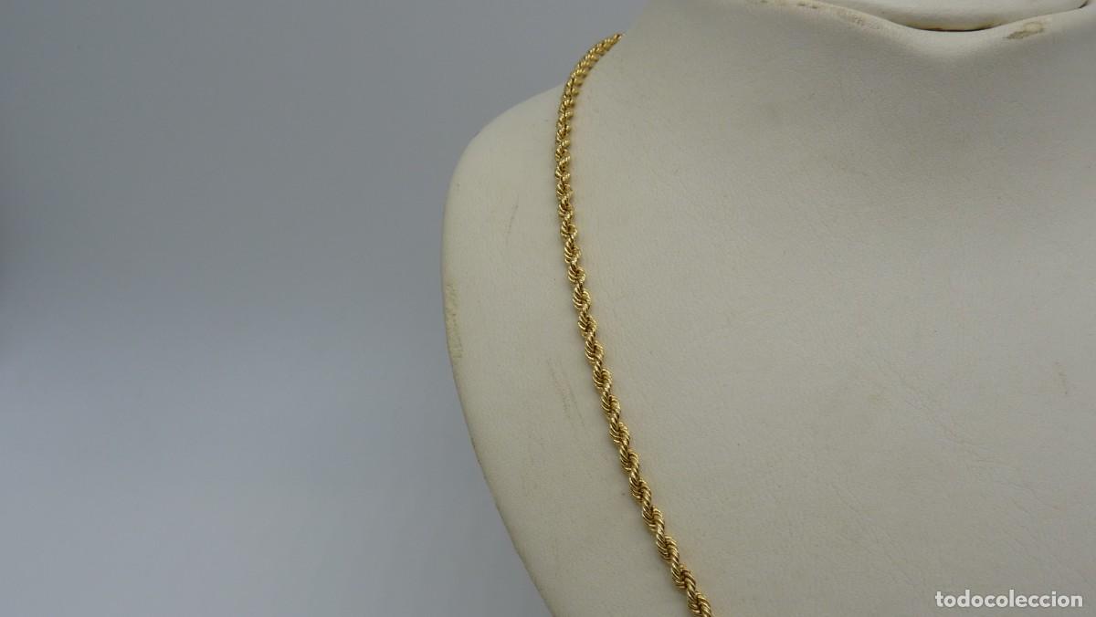 Joyeria: COLLAR CORD&Oacute;N SEMI-MACIZO EN ORO DE 18 KLTS.(750MM) - Foto 3