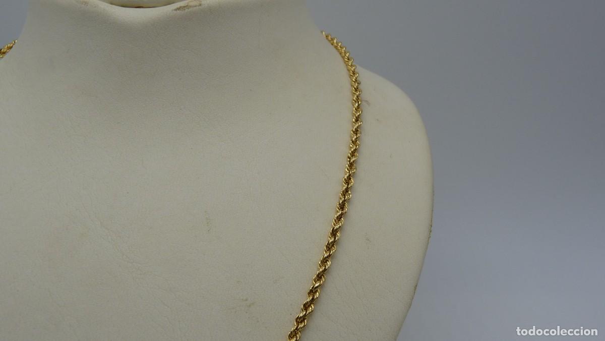 Joyeria: COLLAR CORD&Oacute;N SEMI-MACIZO EN ORO DE 18 KLTS.(750MM) - Foto 4