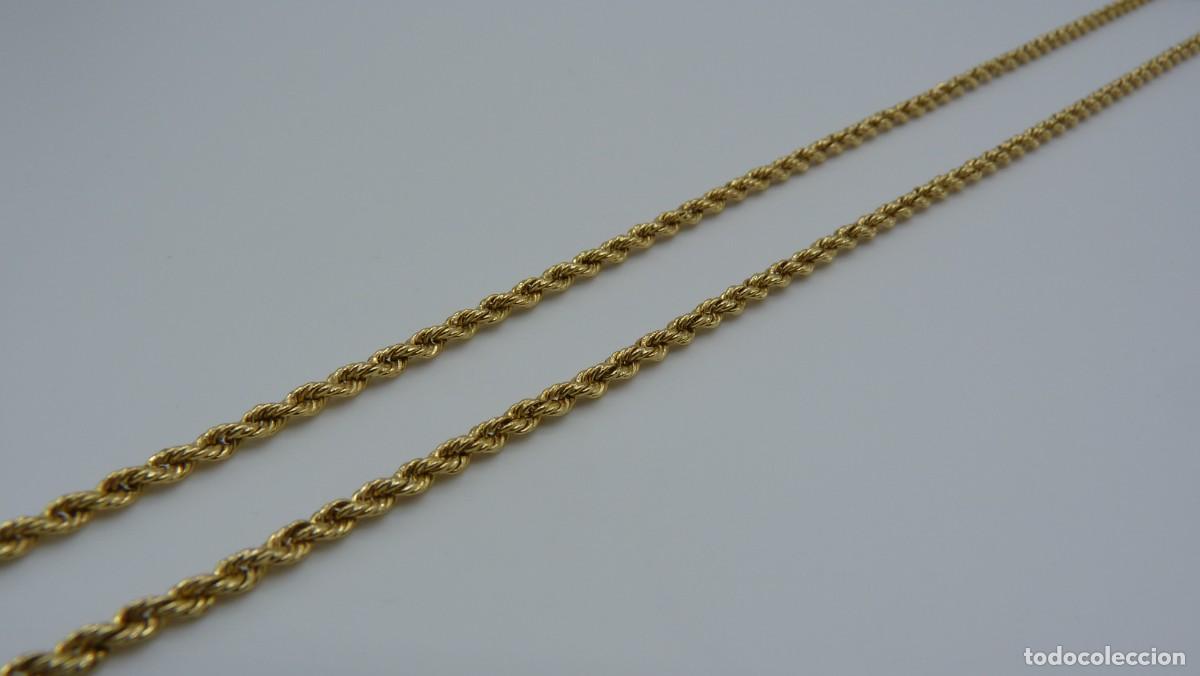 Joyeria: COLLAR CORD&Oacute;N SEMI-MACIZO EN ORO DE 18 KLTS.(750MM) - Foto 8
