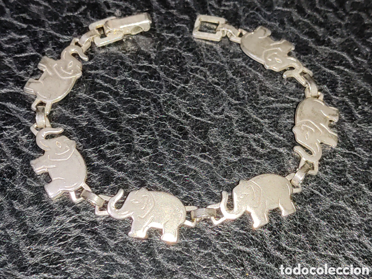 Joyeria: Pulsera elefantes. Vintage. - Foto 1