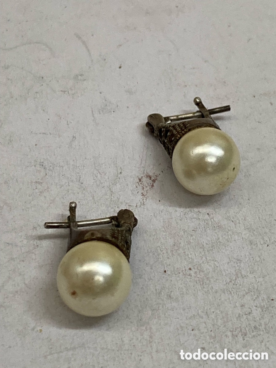 Joyeria: Pendientes de plata y perlas P127 - Foto 1