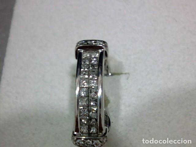 Joyeria: pendientes oro 18 kts con diamantes - Foto 4