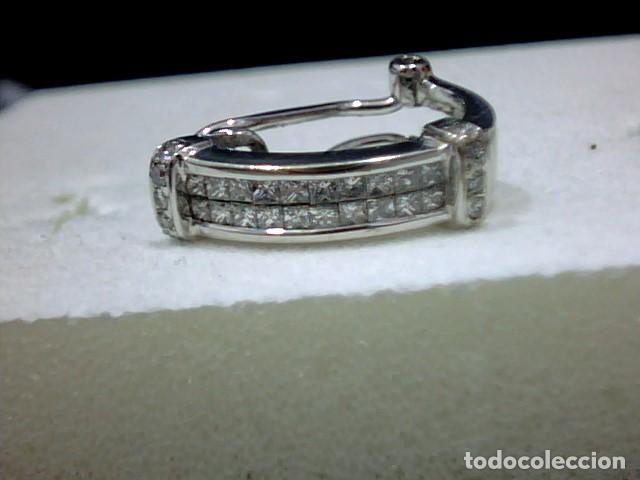 Joyeria: pendientes oro 18 kts con diamantes - Foto 6