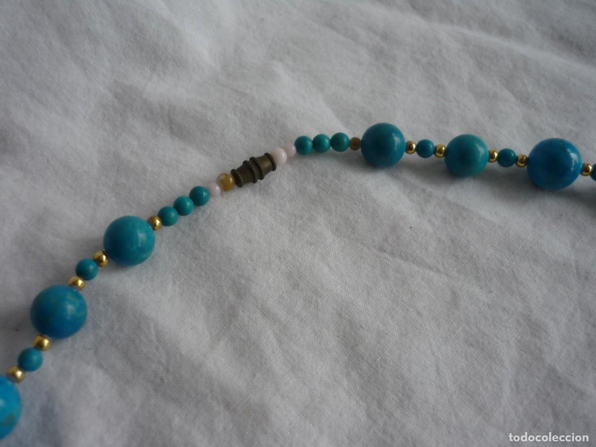 Joyeria: Collar con bolas y &aacute;tomos de turquesa - Foto 3