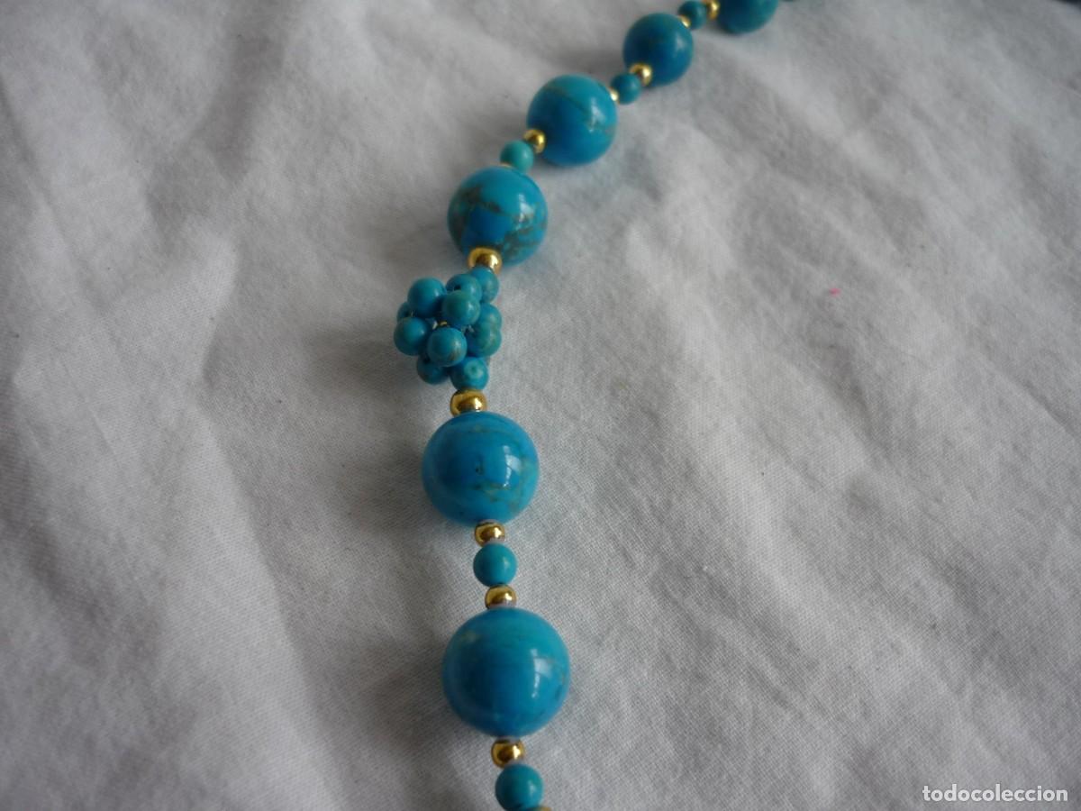 Joyeria: Collar con bolas y &aacute;tomos de turquesa - Foto 4