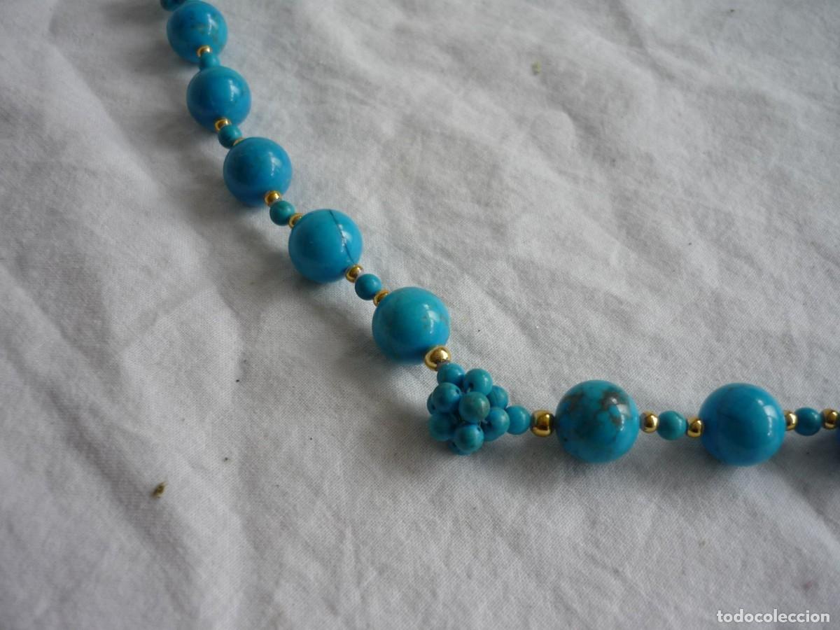 Joyeria: Collar con bolas y &aacute;tomos de turquesa - Foto 5