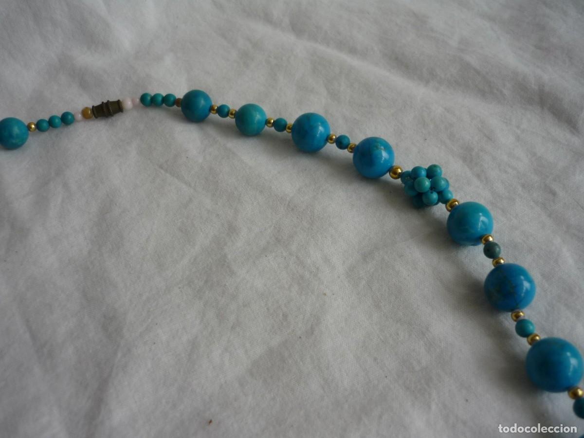 Joyeria: Collar con bolas y &aacute;tomos de turquesa - Foto 8