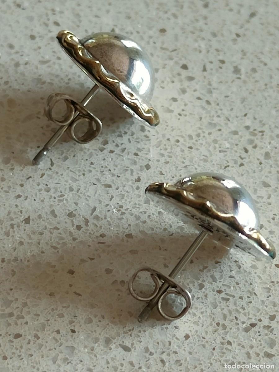 Joyeria: PENDIENTES CHANEL PLATA 925 Y LAT&Oacute;N - Foto 2