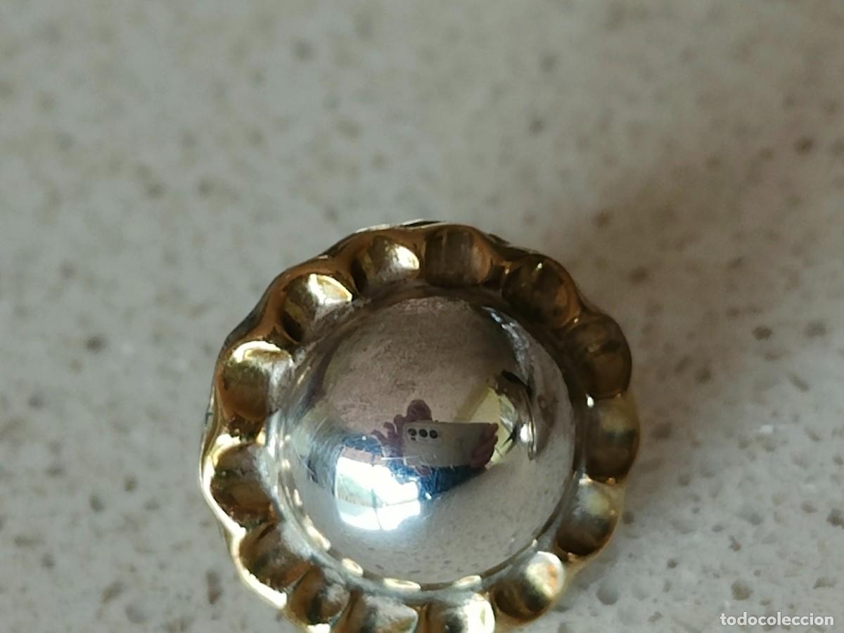 Joyeria: PENDIENTES CHANEL PLATA 925 Y LAT&Oacute;N - Foto 5
