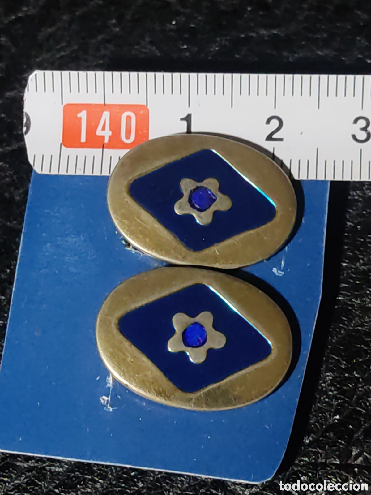 Joyeria: Pendientes esmaltados.Vintage. - Foto 3