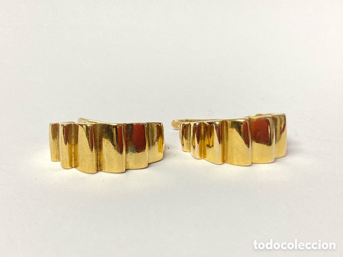 Joyeria: Pendientes de plata chapado de oro/P120 - Foto 5