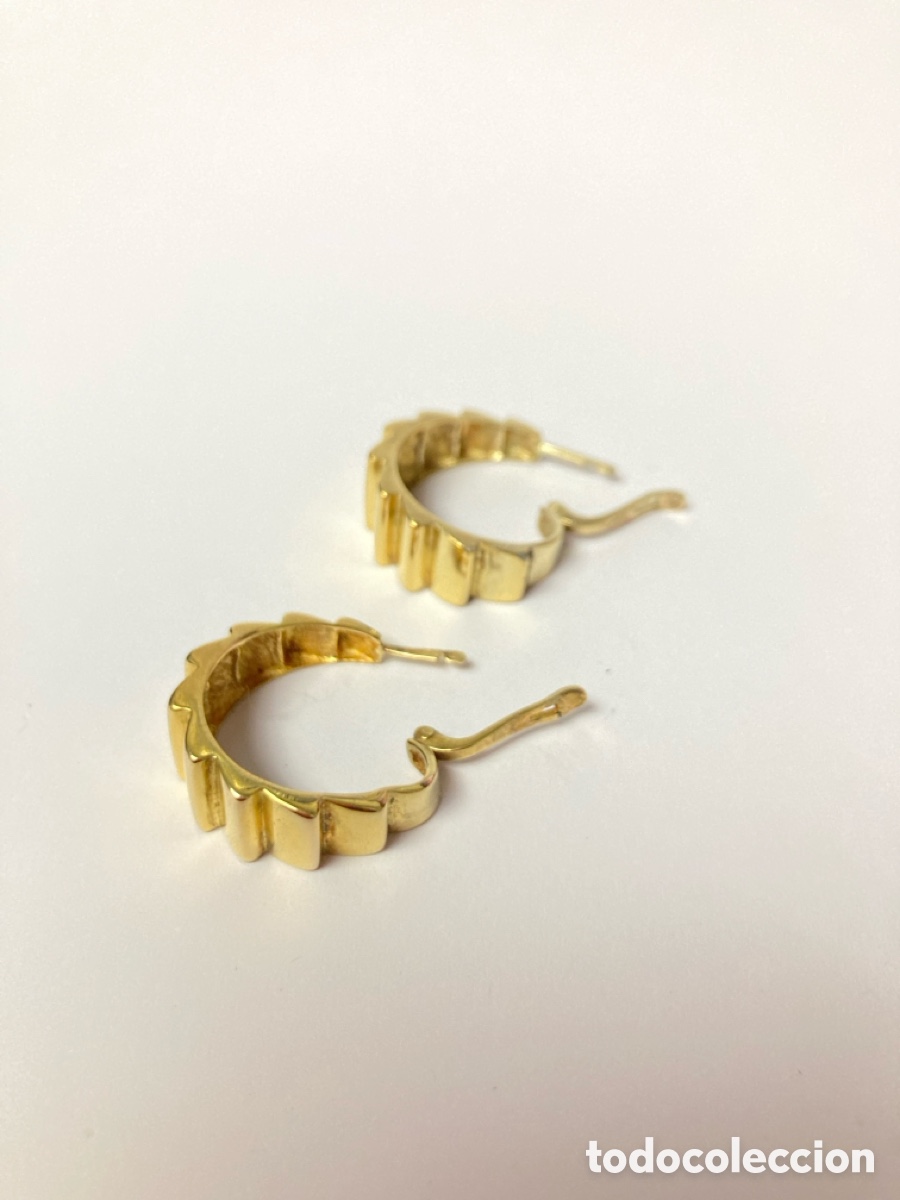 Joyeria: Pendientes de plata chapado de oro/P120 - Foto 7