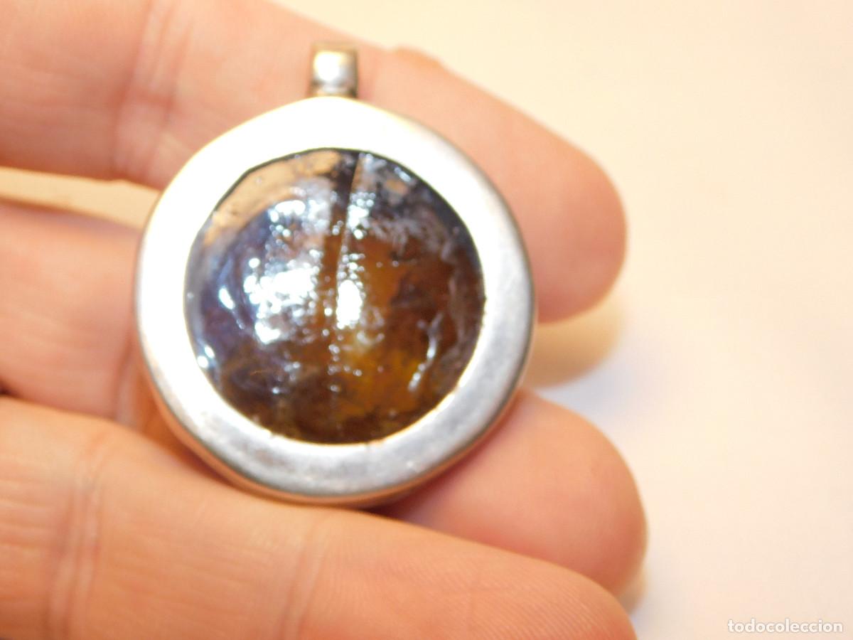 Joyeria: Camafeo de vidrio pintado a mano y engarce de plata - Foto 5