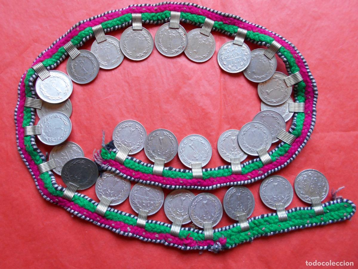 Joyeria: COLLAR ABALORIO ANTIGUO CON MONEDAS PARA MUJER - Foto 1
