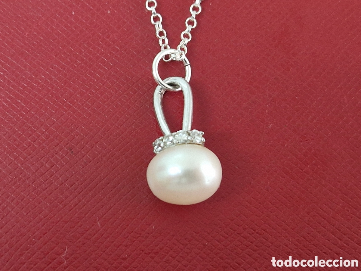 Joyeria: CADENA Y COLGANTE PLATA DE LEY PERLA - Foto 3