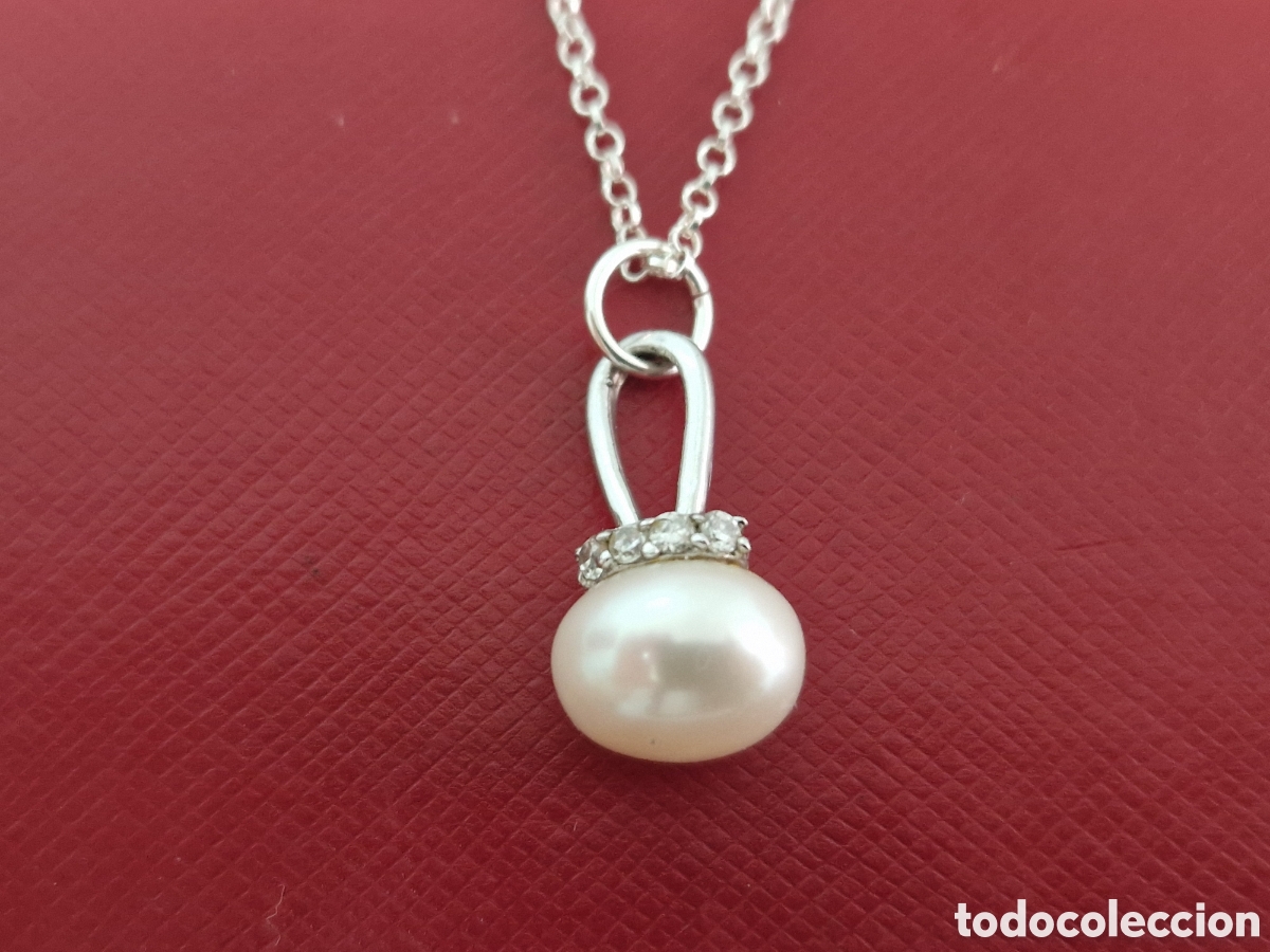 Joyeria: CADENA Y COLGANTE PLATA DE LEY PERLA - Foto 6