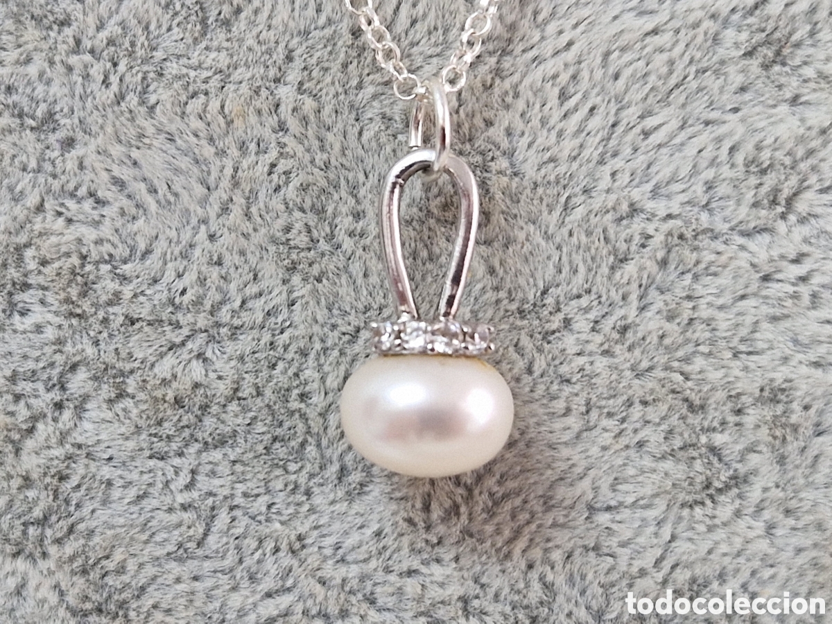 Joyeria: CADENA Y COLGANTE PLATA DE LEY PERLA - Foto 9