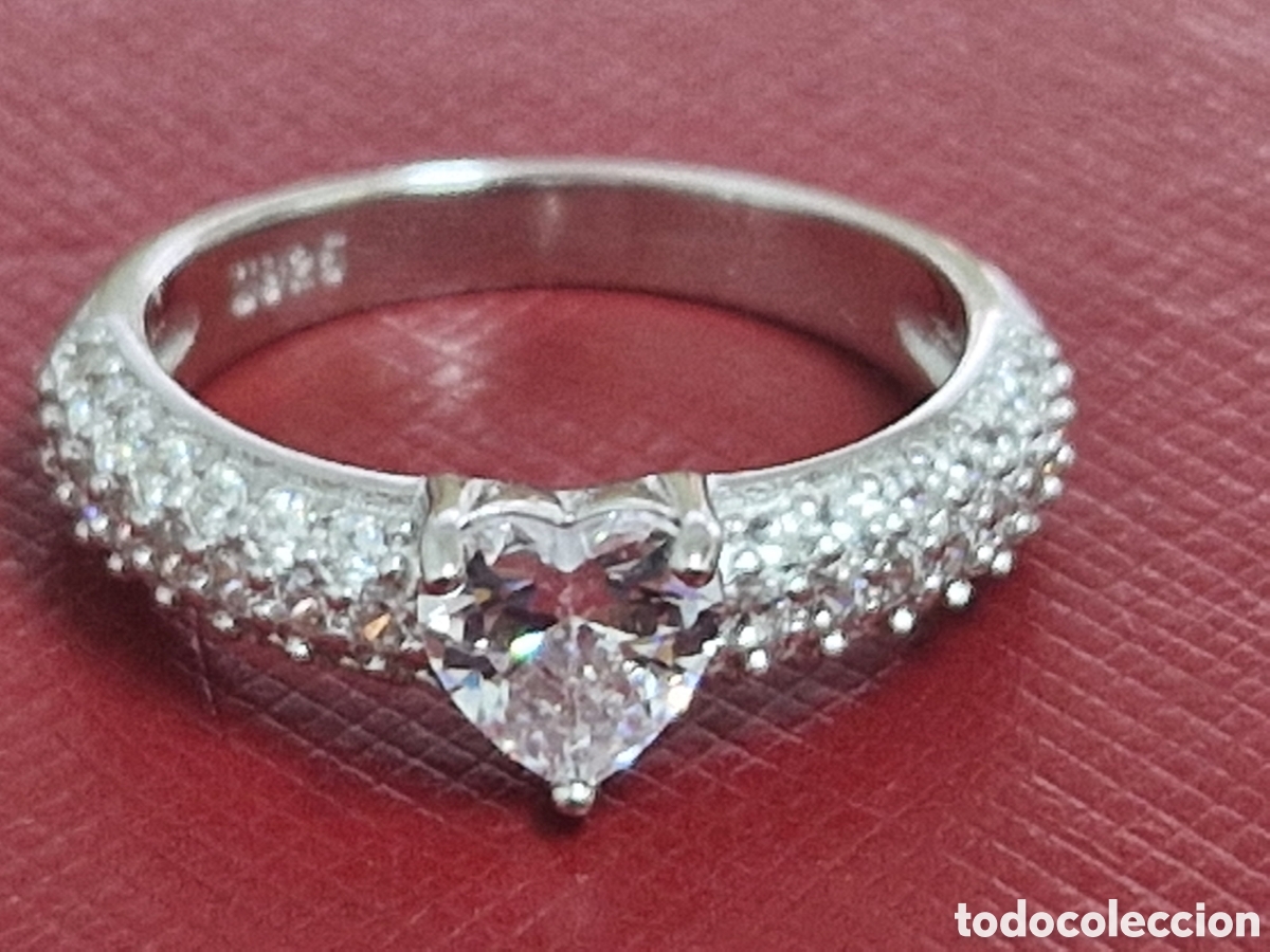 Joyeria: PRECIOSO ANILLO PLATA RODINADA Y CIRCONITAS - Foto 2