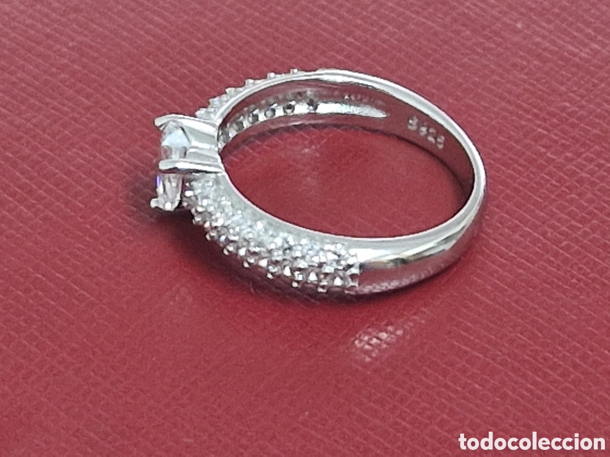 Joyeria: PRECIOSO ANILLO PLATA RODINADA Y CIRCONITAS - Foto 3