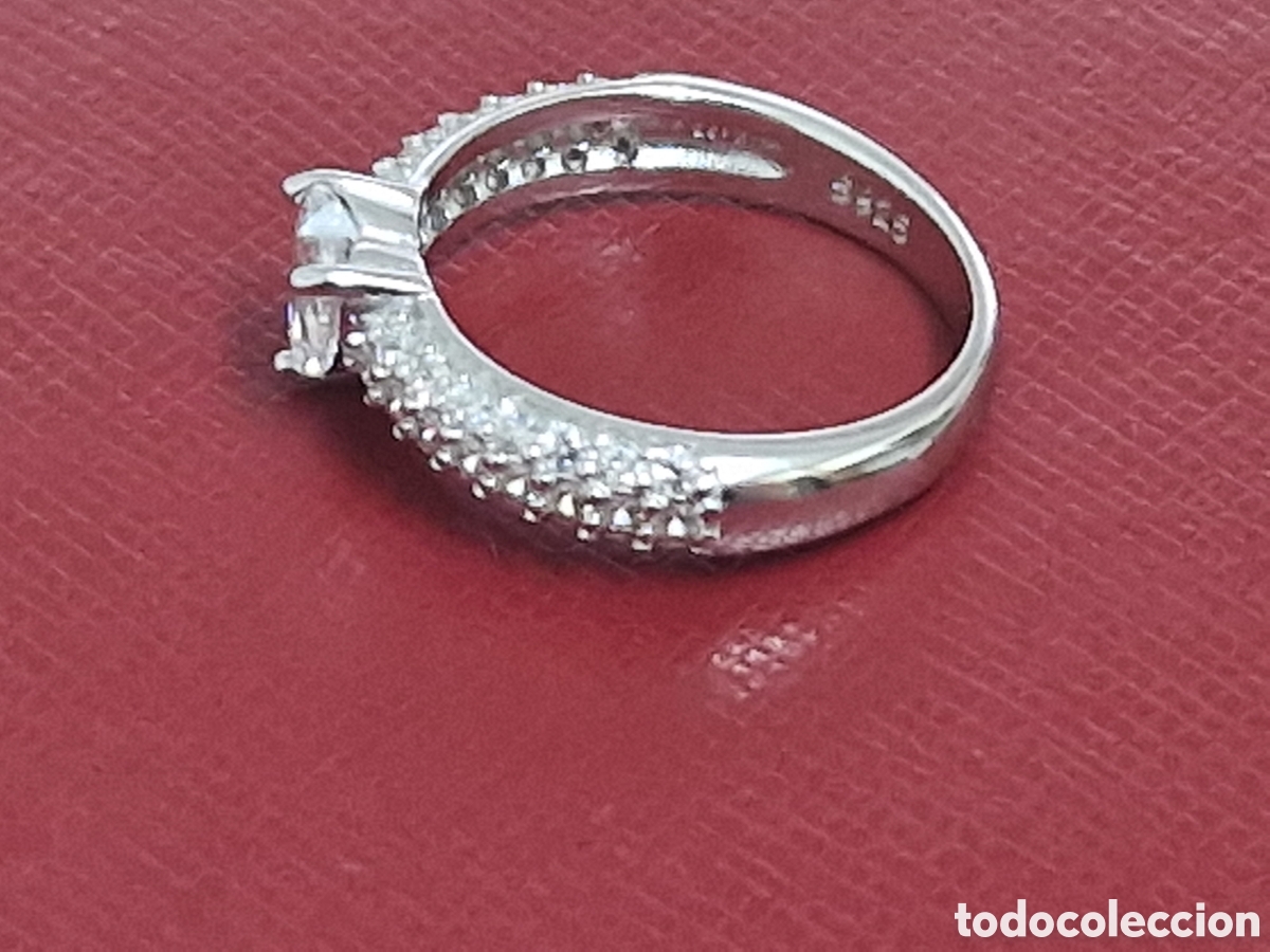 Joyeria: PRECIOSO ANILLO PLATA RODINADA Y CIRCONITAS - Foto 5