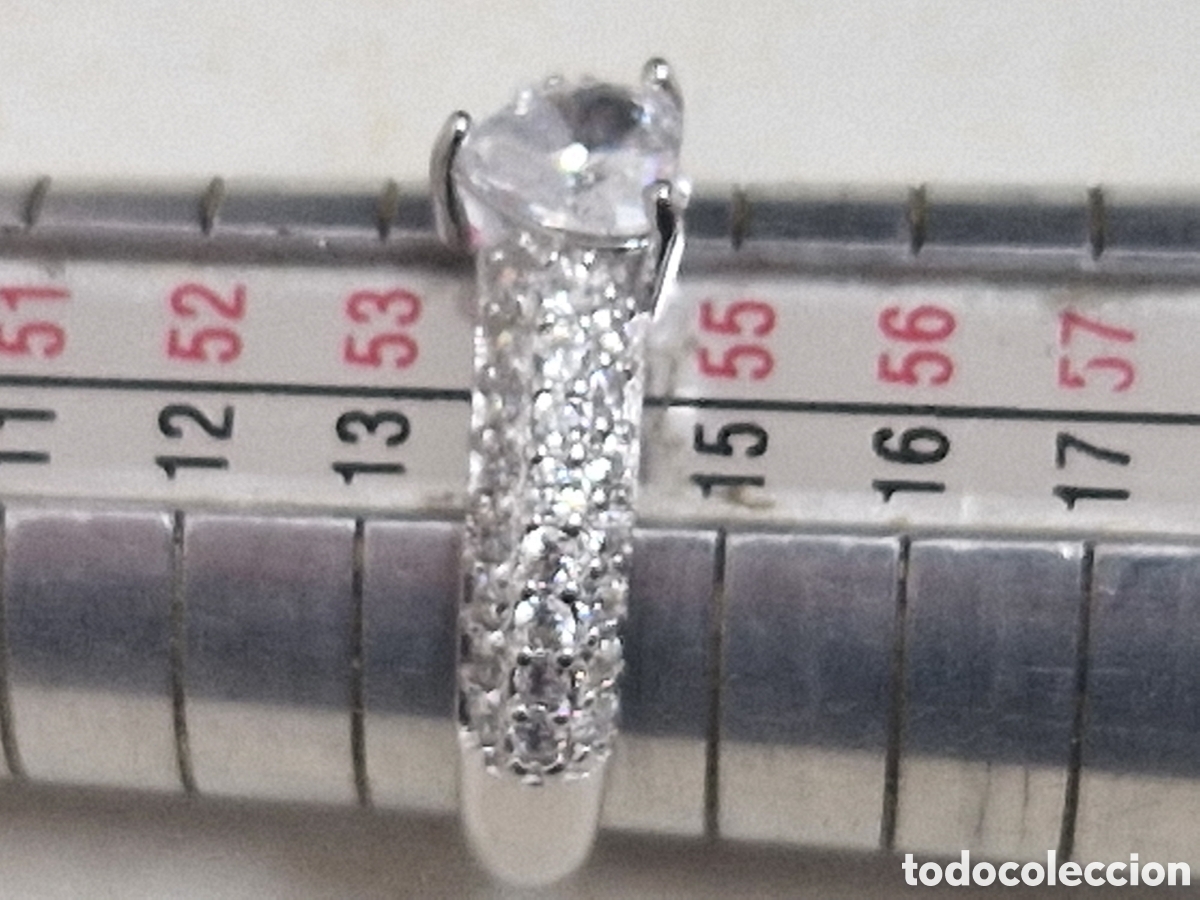 Joyeria: PRECIOSO ANILLO PLATA RODINADA Y CIRCONITAS - Foto 6